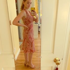Ann Taylor Pink Paisley Dress